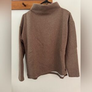 L.L. Bean Women's Brown Cowl Neck Sweater